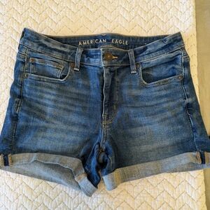 American Eagle Outfitters Women's Classic Blue Jean Shorts
